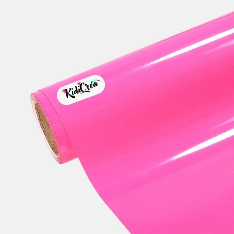 Flex Neon Couleur Rose pressage à chaud (Feuille 25x30cm) - KidiCrea FLEX