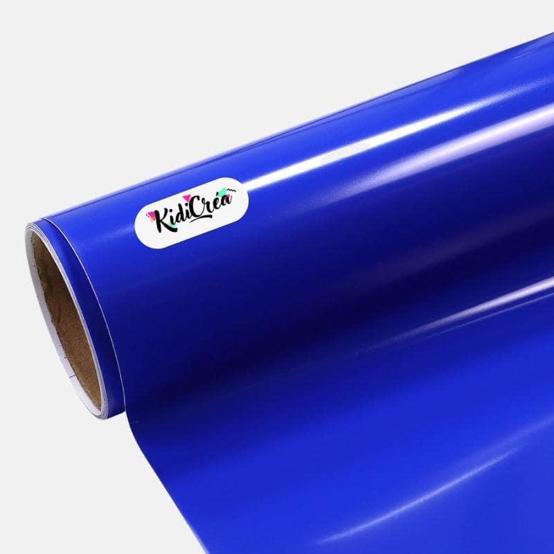 Vinyle adhésif Couleur Brillant Bleu Foncé (de 30cm à 120cm) - KidiCrea VINYL