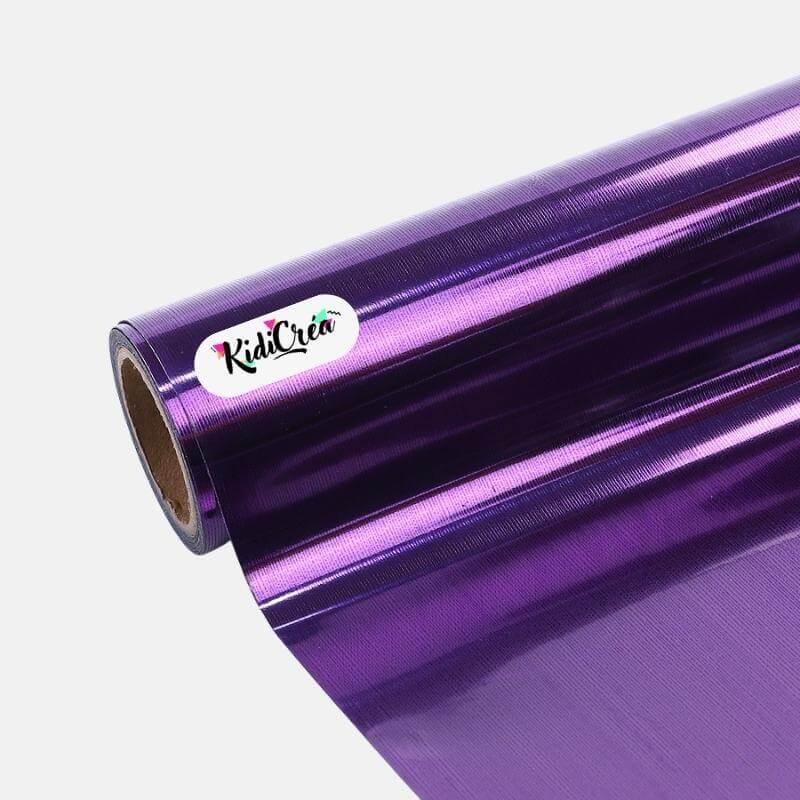 Flex Métallisé  violet Chrome pour flocage textile – Effets métalliques brillants