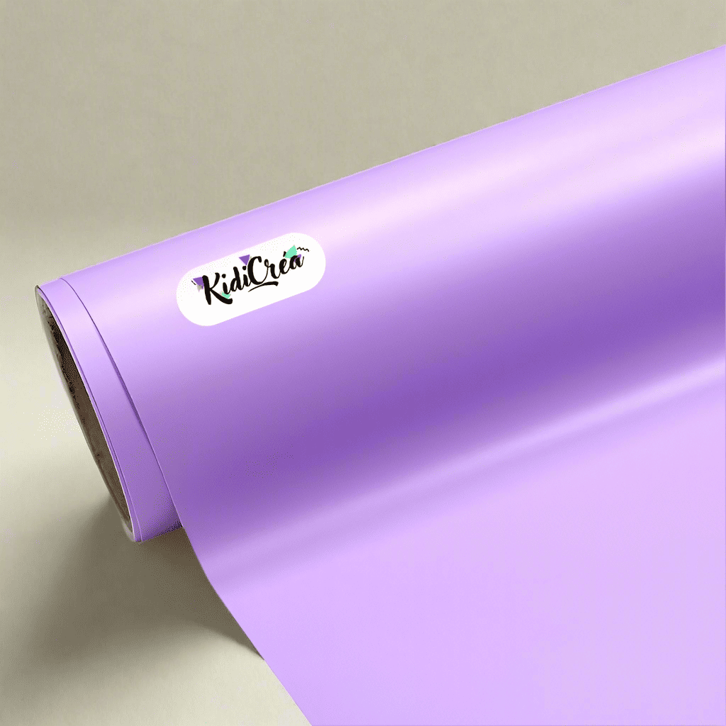 Vinyle Adhésif Mat disponible en 26 couleurs éclatantes pour la personnalisation d'objets. Finition mate, découpe facile. Compatible Cricut.