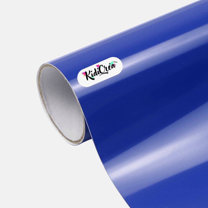 Vinyle adhésif Couleur Mat bleu marine (de 30cm à 120cm) - KidiCrea