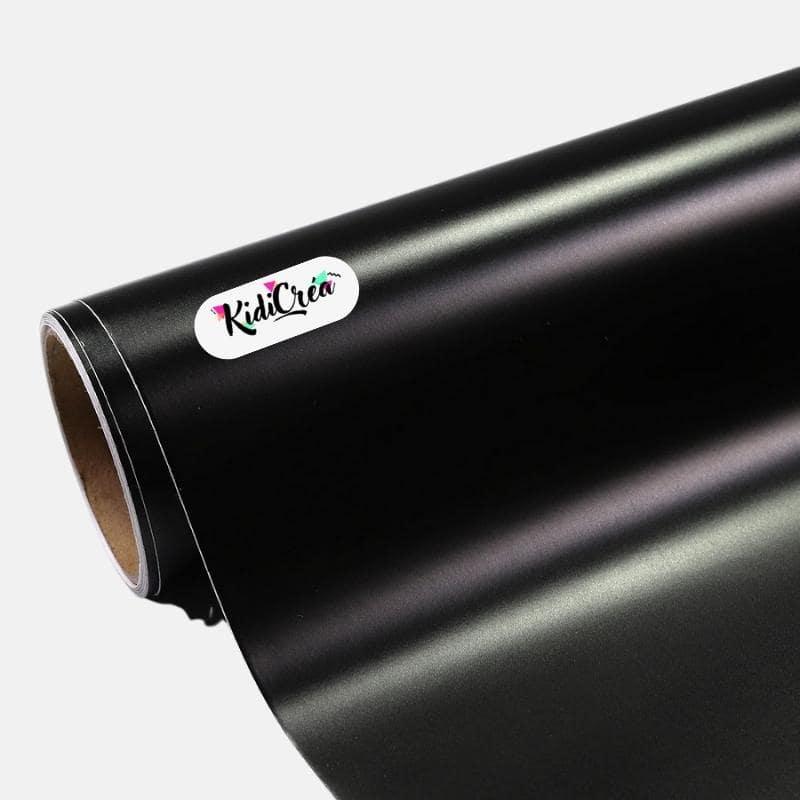 Vinyle adhésif Couleur Brillant Noir (de 30cm à 120cm) - KidiCrea VINYL