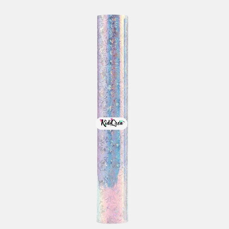 Vinyle adhésif à Motifs Fleur Rose Opal (Feuille 30x30cm) - KidiCrea VINYL