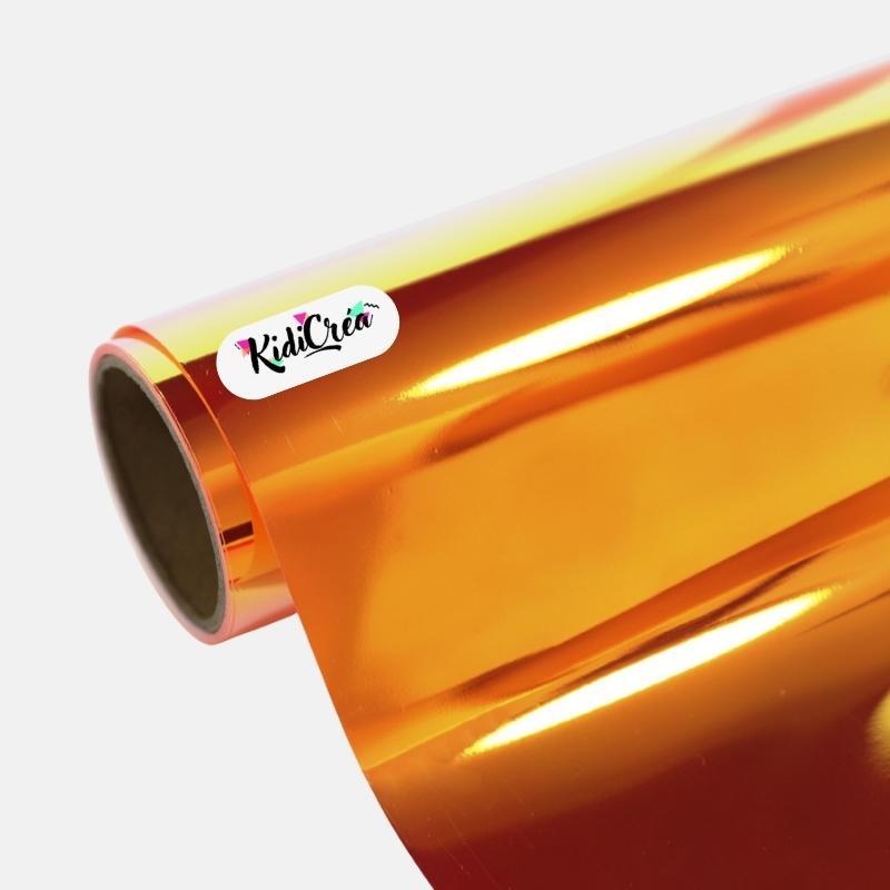 Vinyle adhésif Opale Orange Flamme (de 30 à 120cm) - KidiCrea VINYL