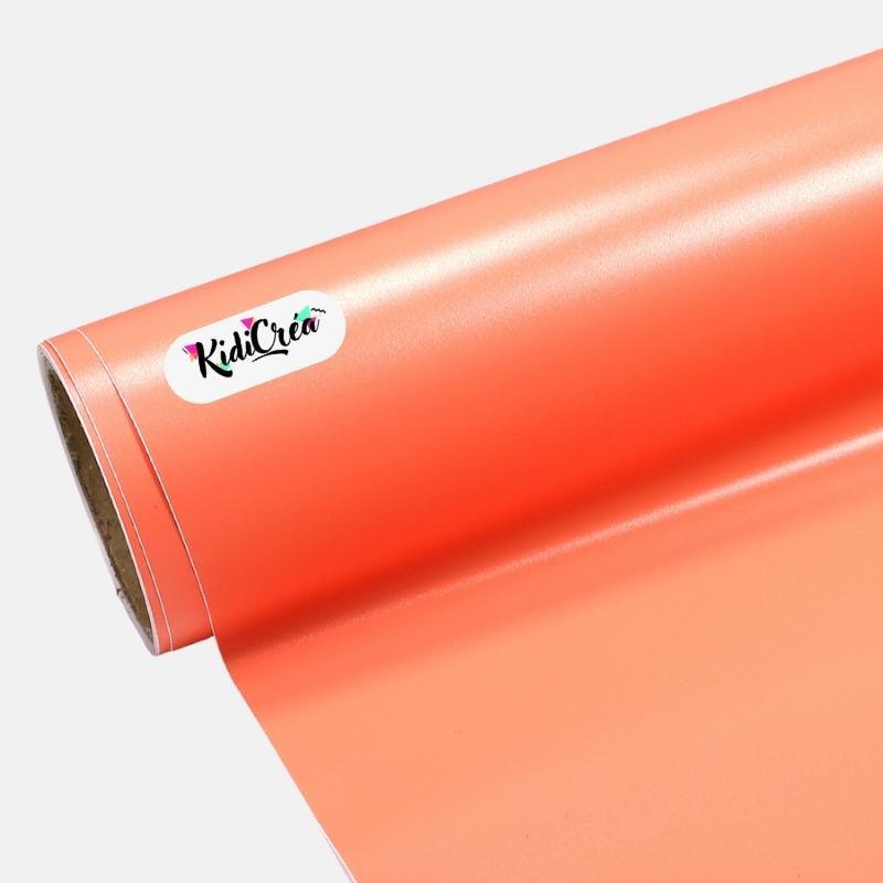 Vinyle adhésif Couleur Mat Neon Orange (de 30cm à 120cm) - KidiCrea VINYL
