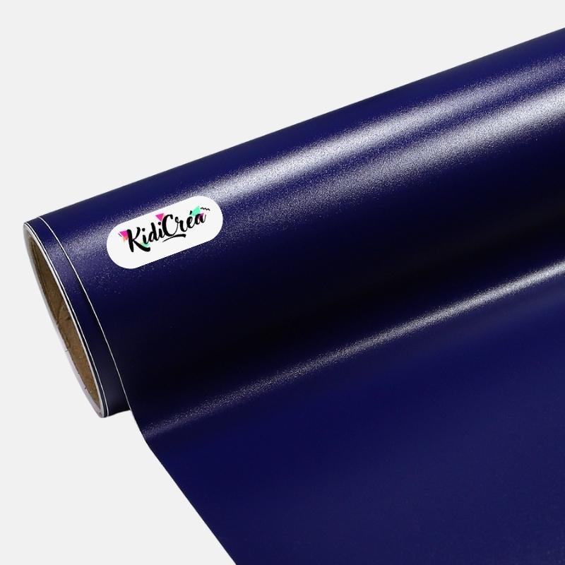 Vinyle adhésif Couleur Mat Bleu Foncé (de 30cm à 120cm) - KidiCrea VINYL