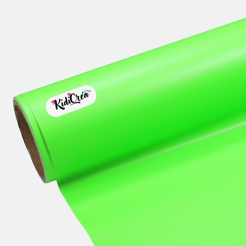 Vinyle adhésif Couleur Mat Super Vert Pomme (de 30cm à 120cm) - KidiCrea VINYL