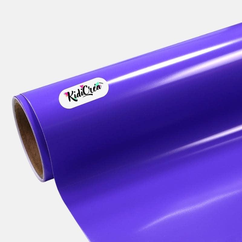 Vinyle adhésif Couleur Brillant Violet (de 30cm à 120cm) - KidiCrea VINYL