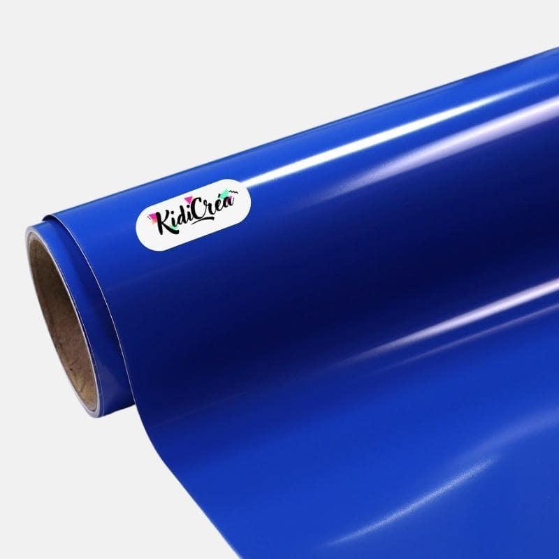 Vinyle adhésif Couleur Brillant Bleu marine (de 30cm à 120cm) - KidiCrea VINYL