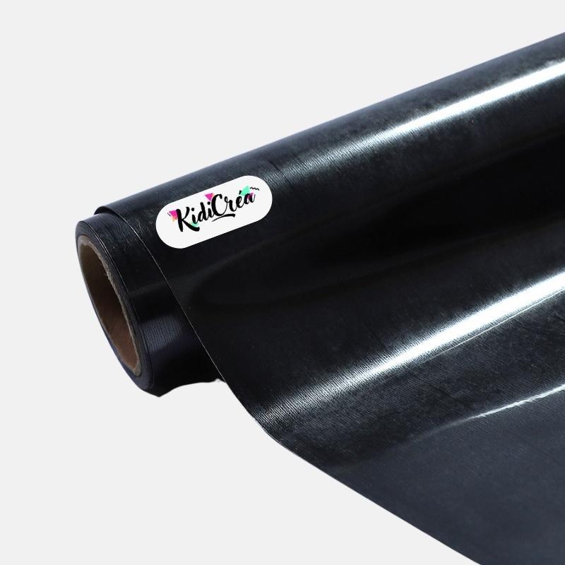Flex Métallisé Noir pressage à chaud (30cm à 120cm) - KidiCrea FLEX