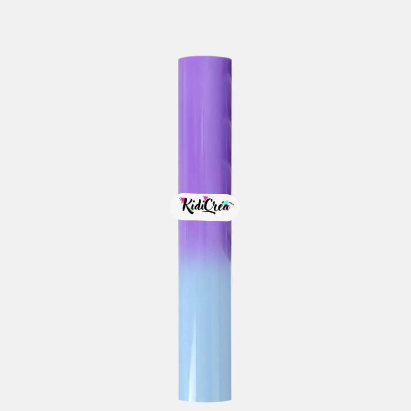 Flex thermique Violet au Bleu pressage à chaud (Feuille 30x30cm) - KidiCrea FLEX